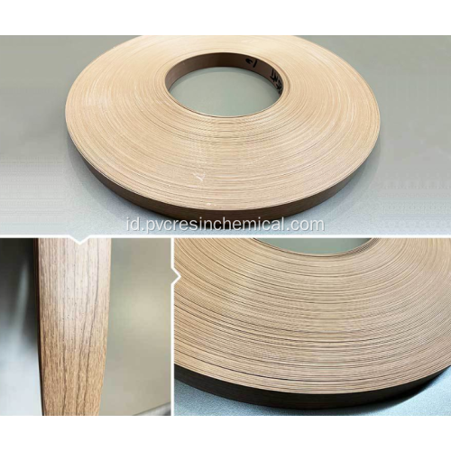 PVC Cabinet Edge Banding Tape untuk Aksesori Furniture